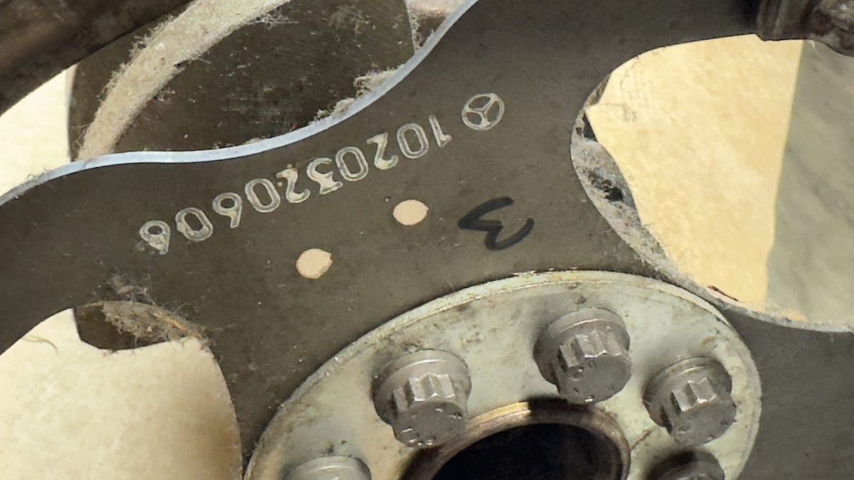 Mercedes M103 Kurbelwelle + Mitnehmerscheibe 300E 260E – Bild 8