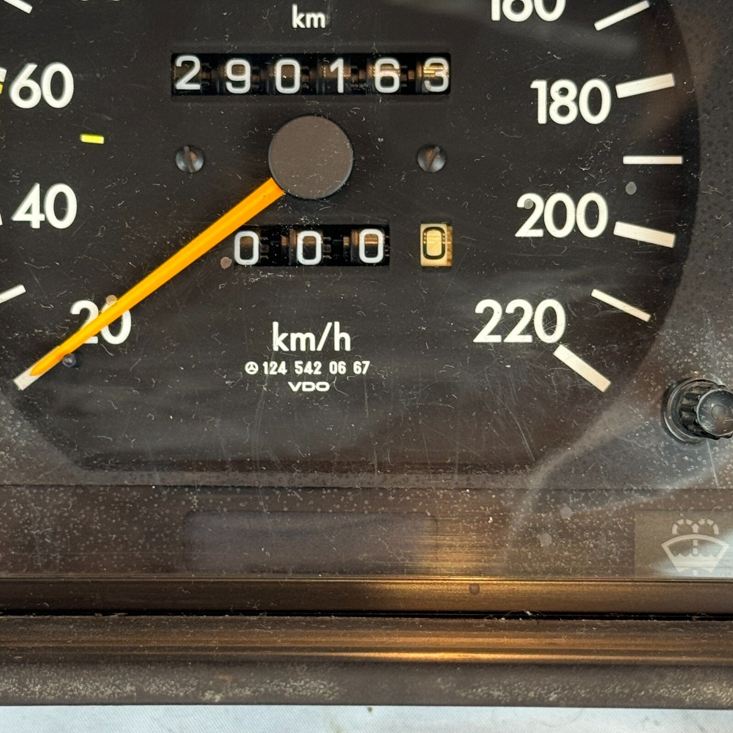 Velocímetro W124 Mercedes 220 kmh Gasolina Cuadro de instrumentos Cuentarrevo...