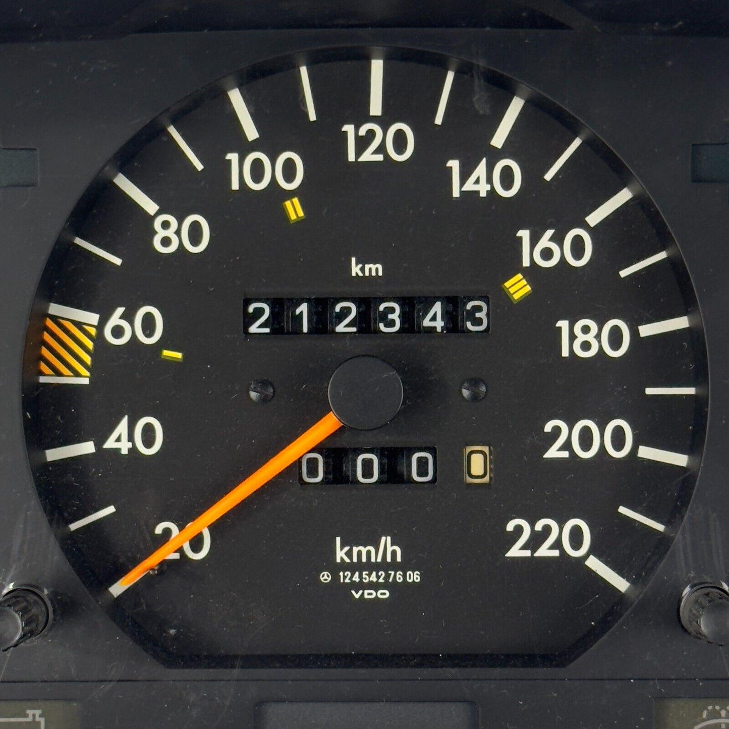 Velocímetro W124 230E 230CE 220kmh ECO Gasolina Cuadro de instrumentos A12454...