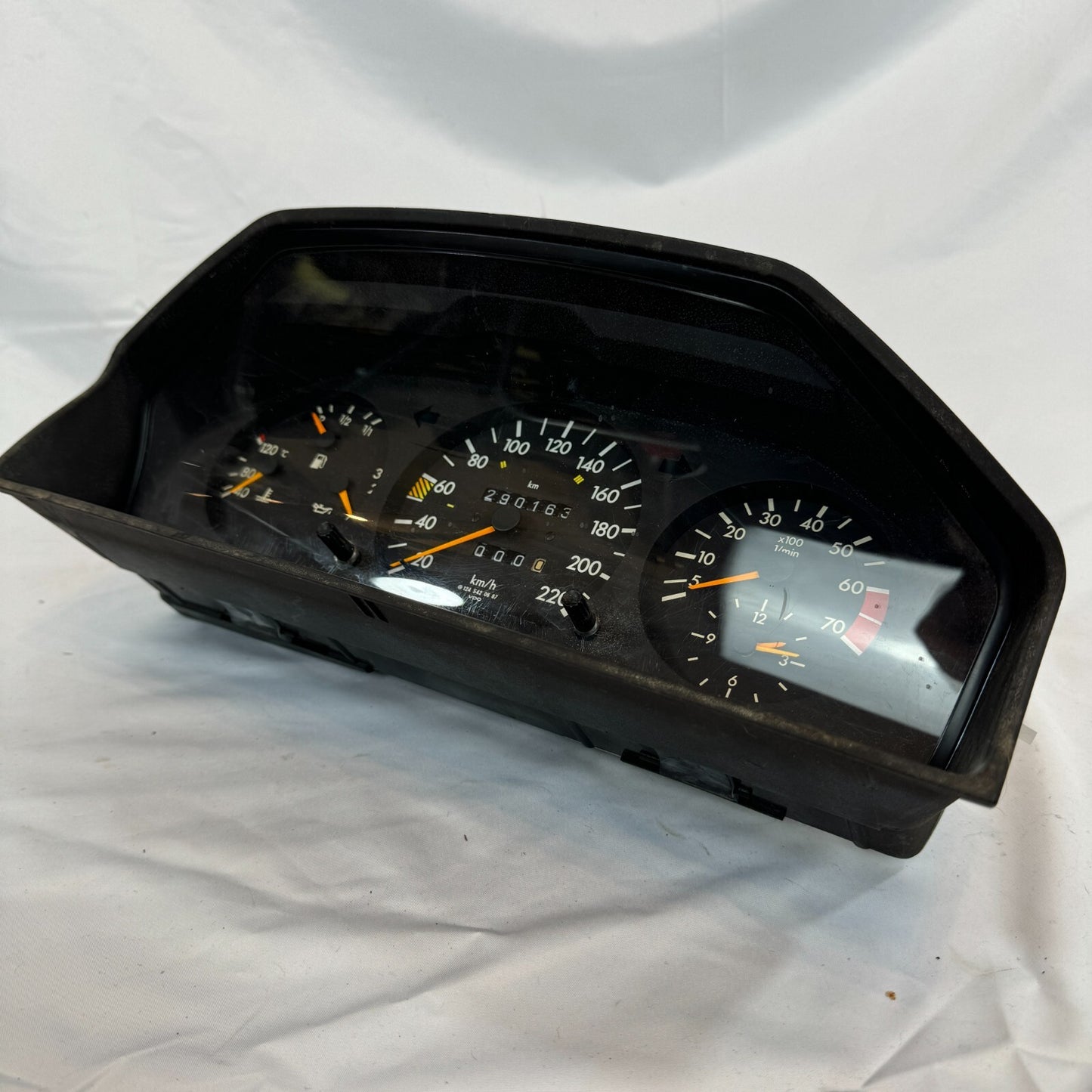 Velocímetro W124 Mercedes 220 kmh Gasolina Cuadro de instrumentos Cuentarrevo...