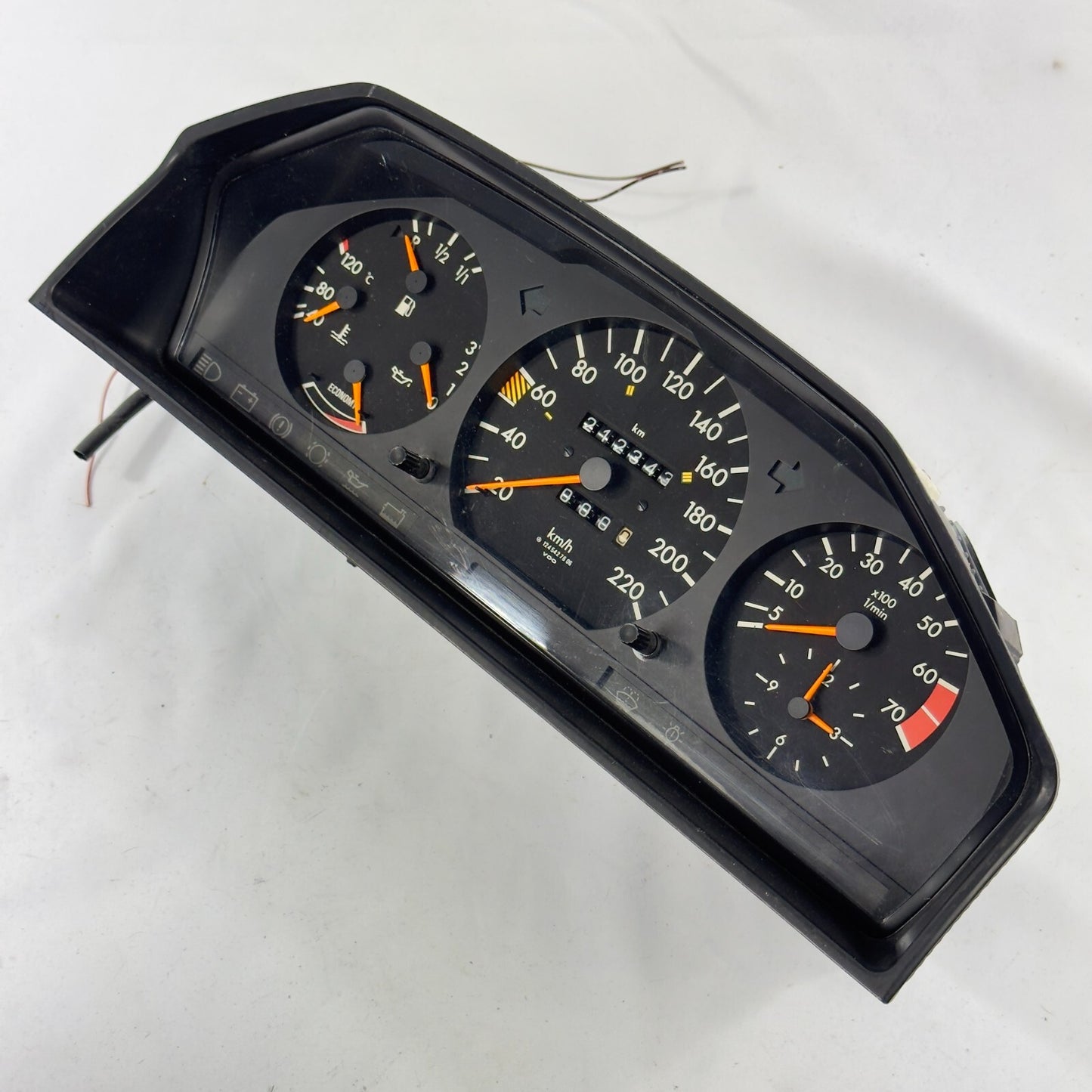Velocímetro W124 230E 230CE 220kmh ECO Gasolina Cuadro de instrumentos A12454...