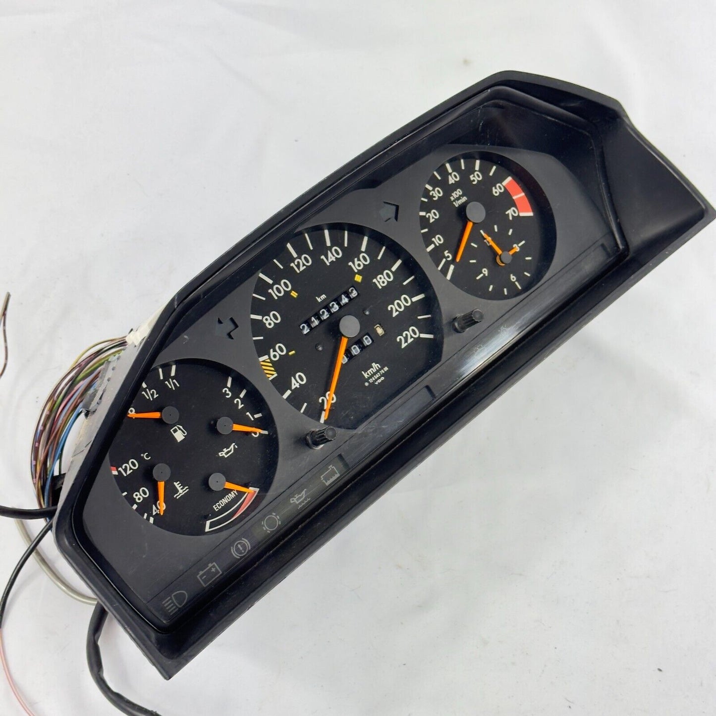 Velocímetro W124 230E 230CE 220kmh ECO Gasolina Cuadro de instrumentos A12454...