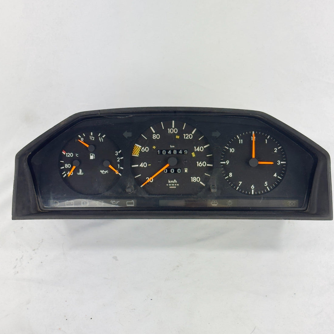Aufbereitetes Mercedes W124 Kombiinstrument 180 km/h Diesel, Teilenummer A1245420766