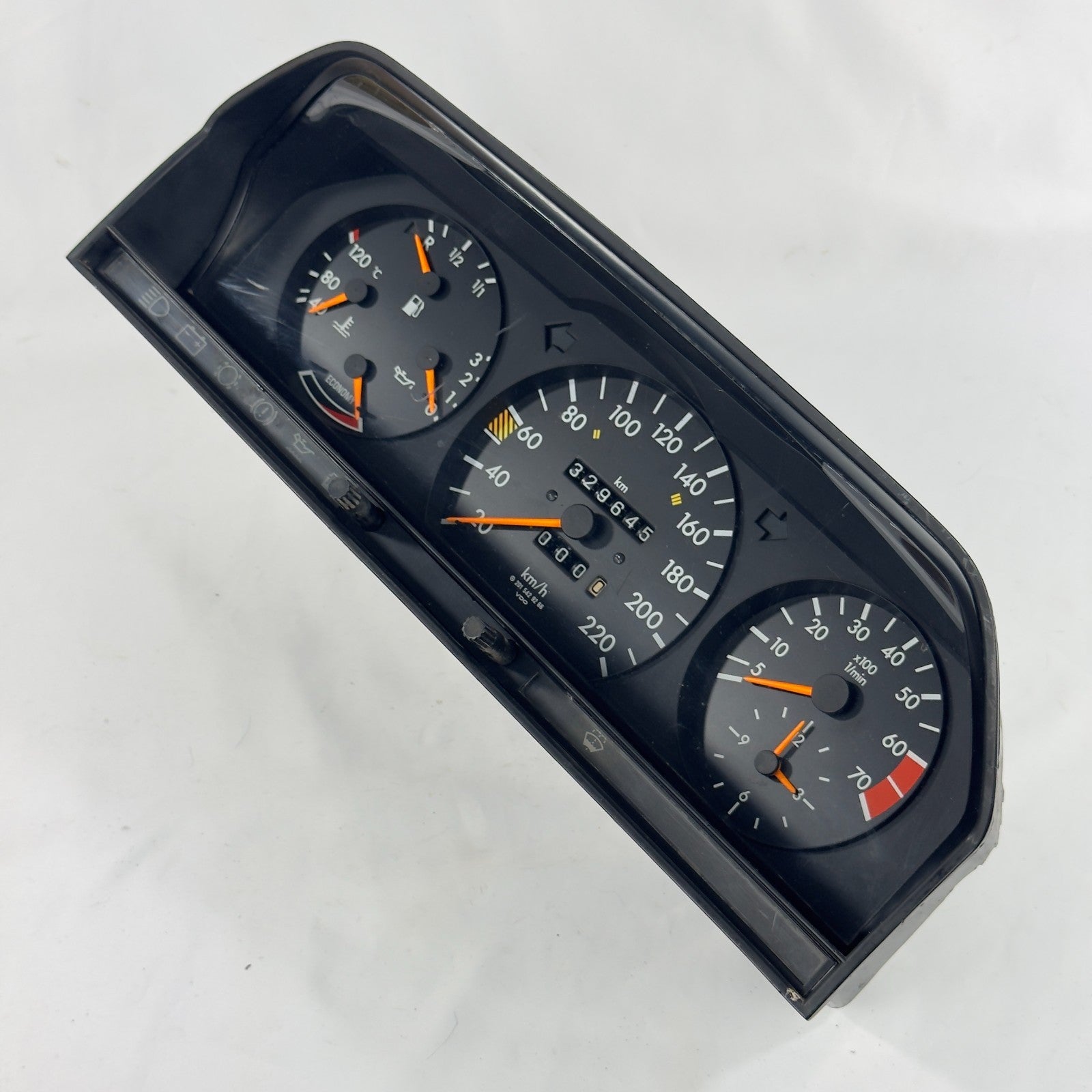 Mercedes W201 2.0E Tacho Kombiinstrument 220km/h ECO Uhr A20154292662