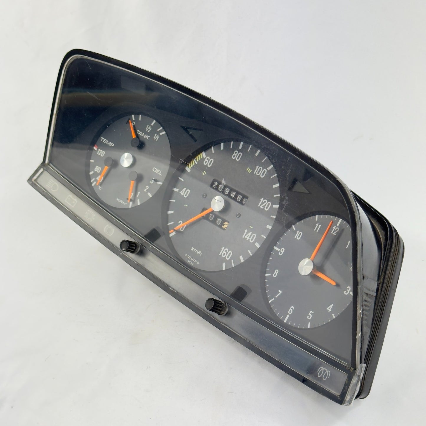 Mercedes W123 S123 T123 Tacho Kombiinstrument Uhr 160kmh 12354201012