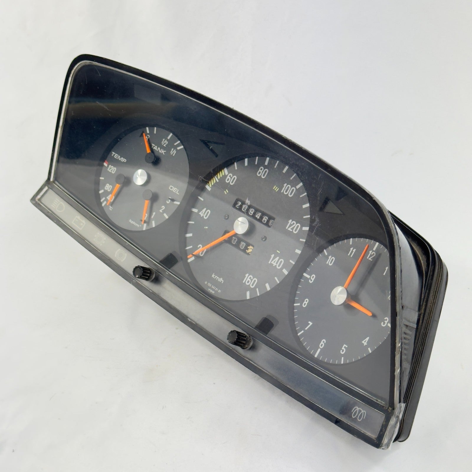 Mercedes W123 S123 T123 Tacho Kombiinstrument Uhr 160kmh 12354201012