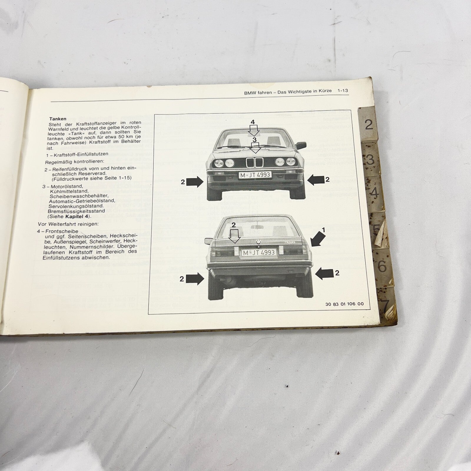 BMW 3er e21 Betriebsanleitung Serviceheft Deutsch für 316 320 318i 323i – Bild 5