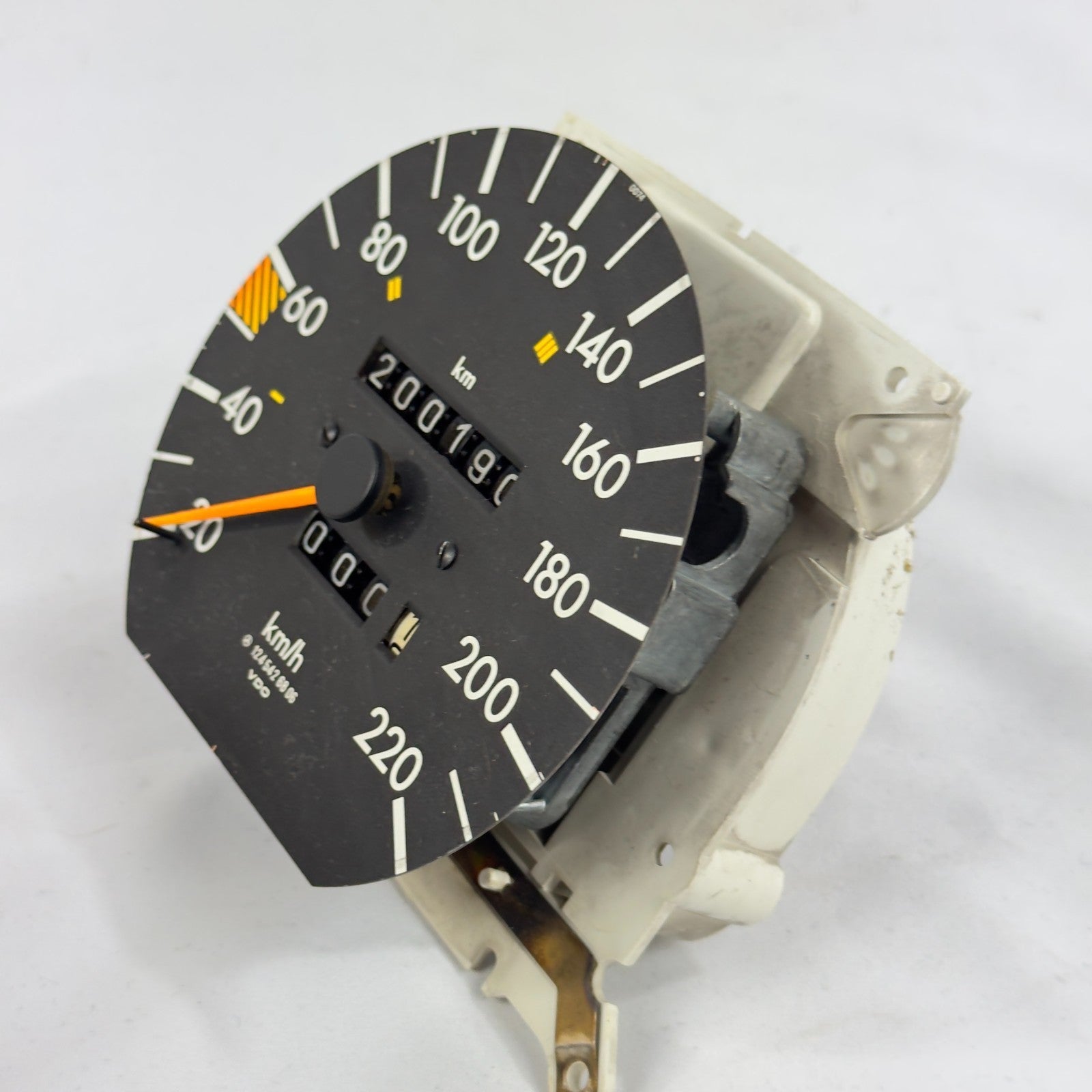 Mercedes W124 Tacho Tachometer 300D 250TD Turbo 4 Gang VDO 220kmh 1245426806 – Bild 2
