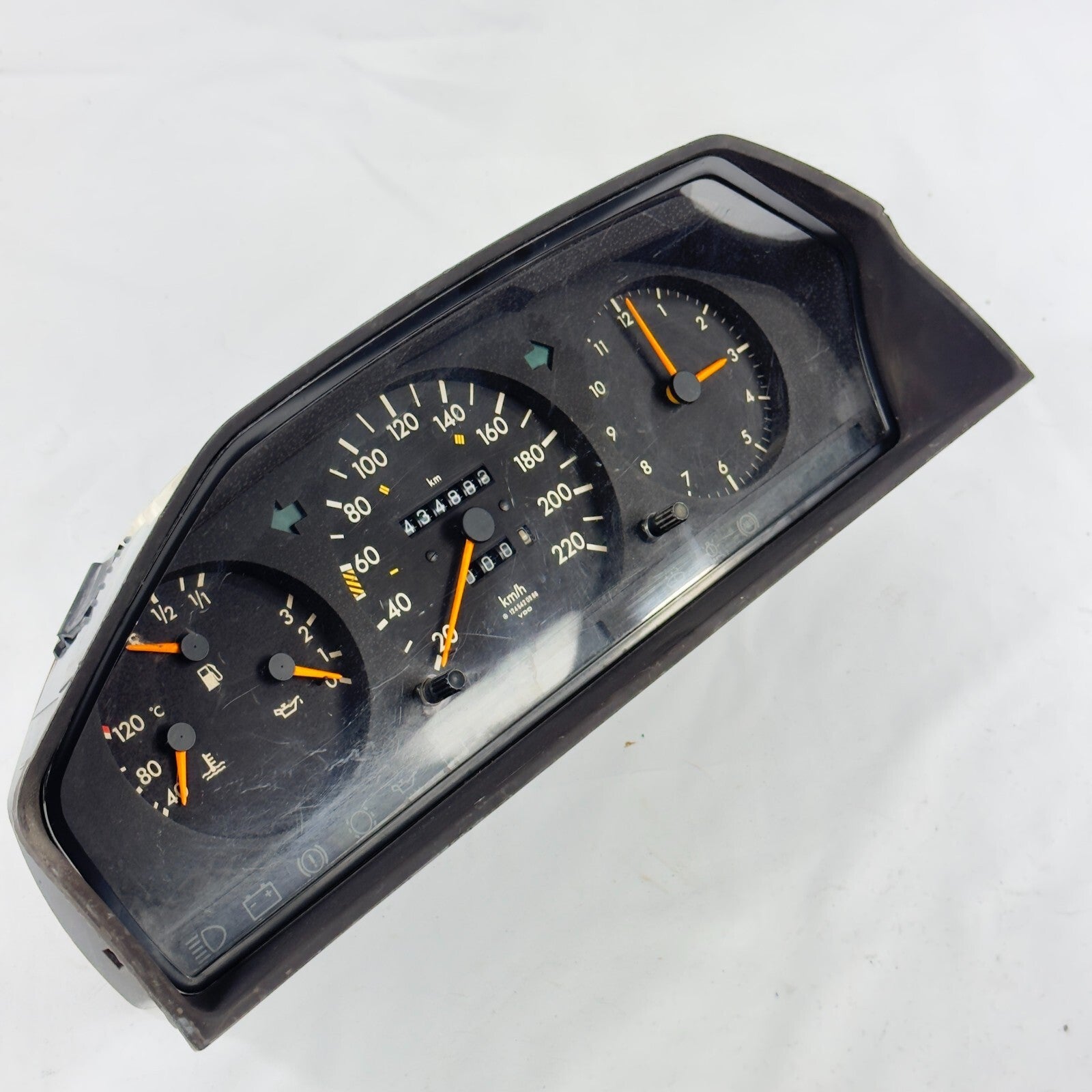 Mercedes W124 Tacho Kombiinstrument 200T 200TE 220kmh Uhr  ABS A12454209661