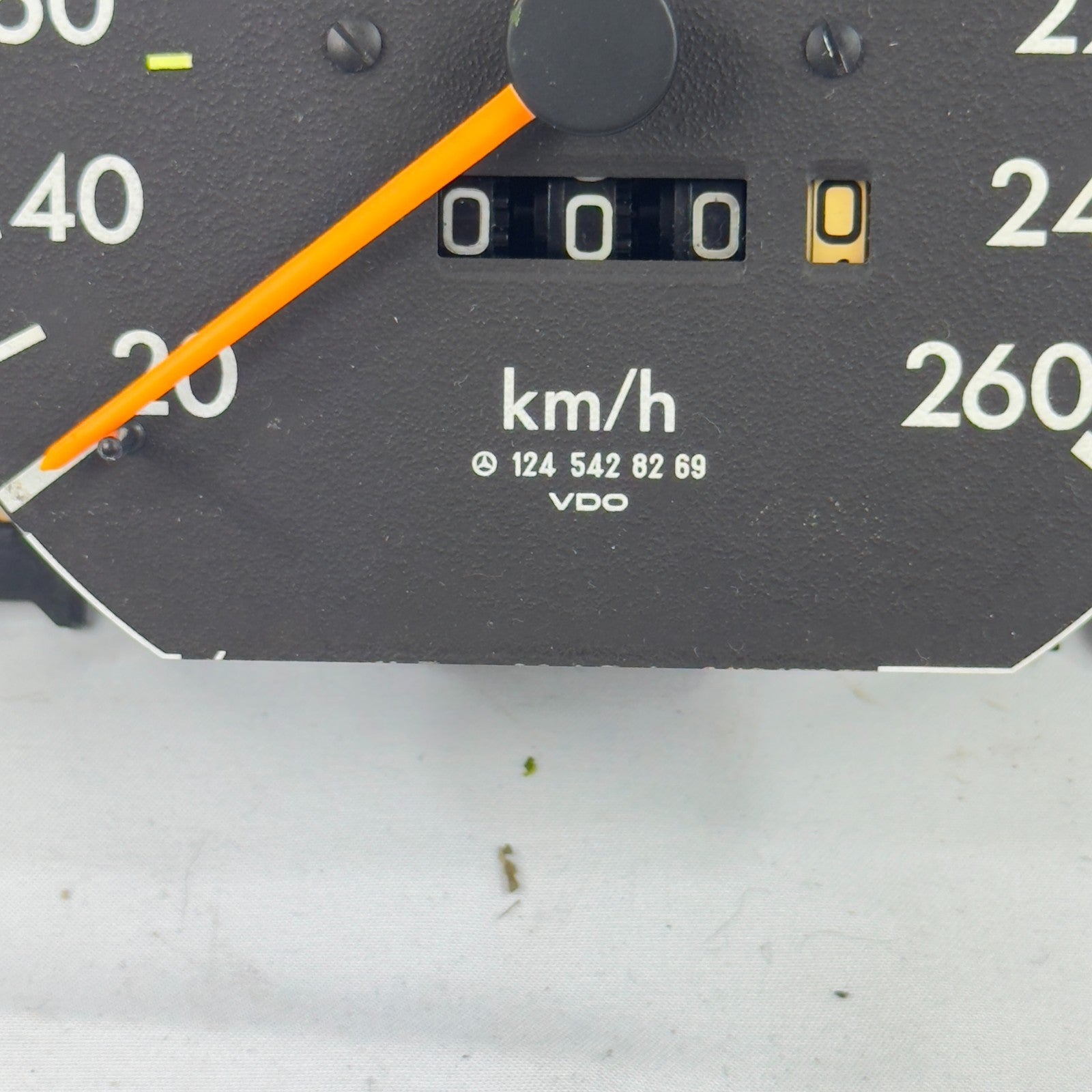 Mercedes W124 Tacho Tachometer 280E 280TE Benzin 5 Gang VDO 260kmh 12454282693