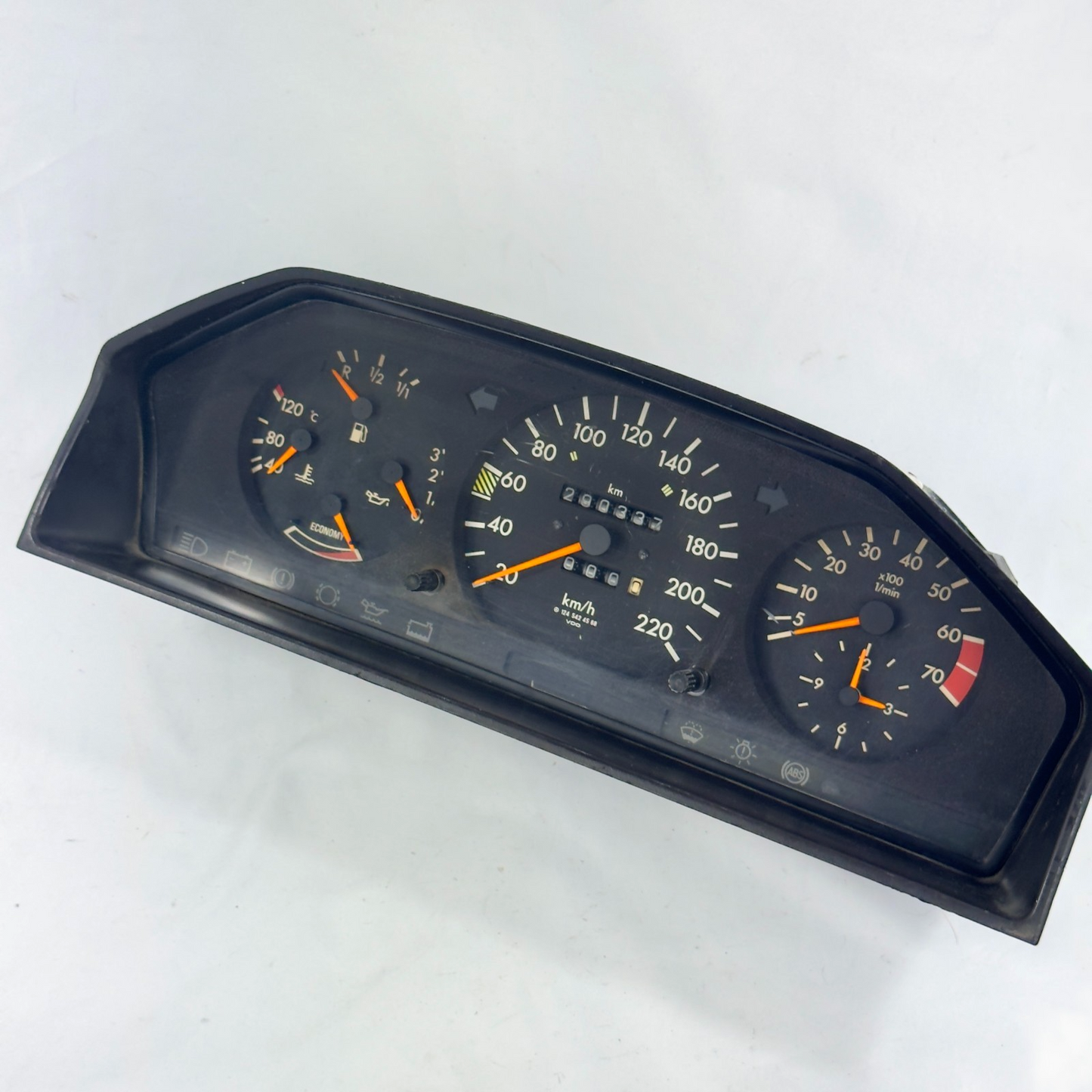 Mercedes W124 230E 230CE Tacho Kombiinstrument 220kmh 4Gang VDO A12454245683