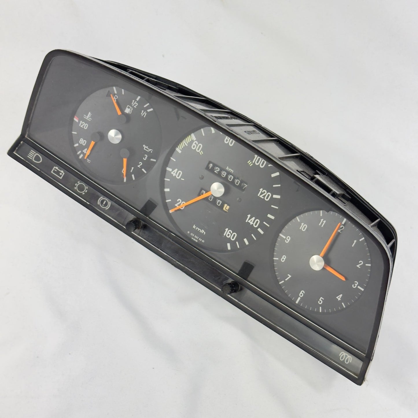 Mercedes W123 S123 T123 Tacho Kombiinstrument Diesel Uhr 160kmh 1235425401 – Bild 2
