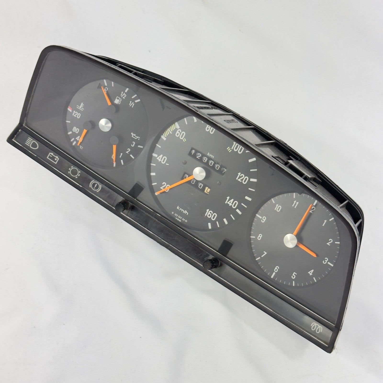 Mercedes W123 S123 T123 Tacho Kombiinstrument Diesel Uhr 160kmh 1235425401 – Bild 2