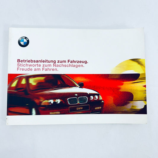 BMW 3er Betriebsanleitung Deutsch 318i 320i 323i 328i 320d 014009790640