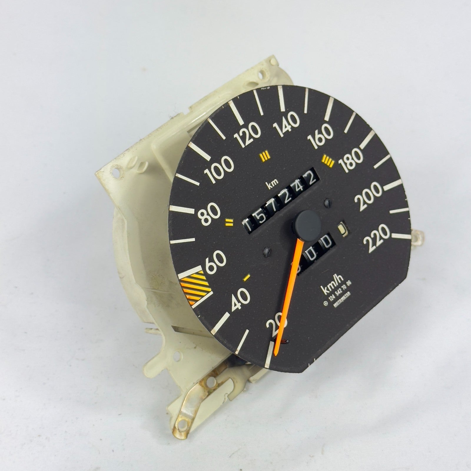 Mercedes W124 Tacho Tachometer 300D 5 Gang 220kmh Motometer 12454270062