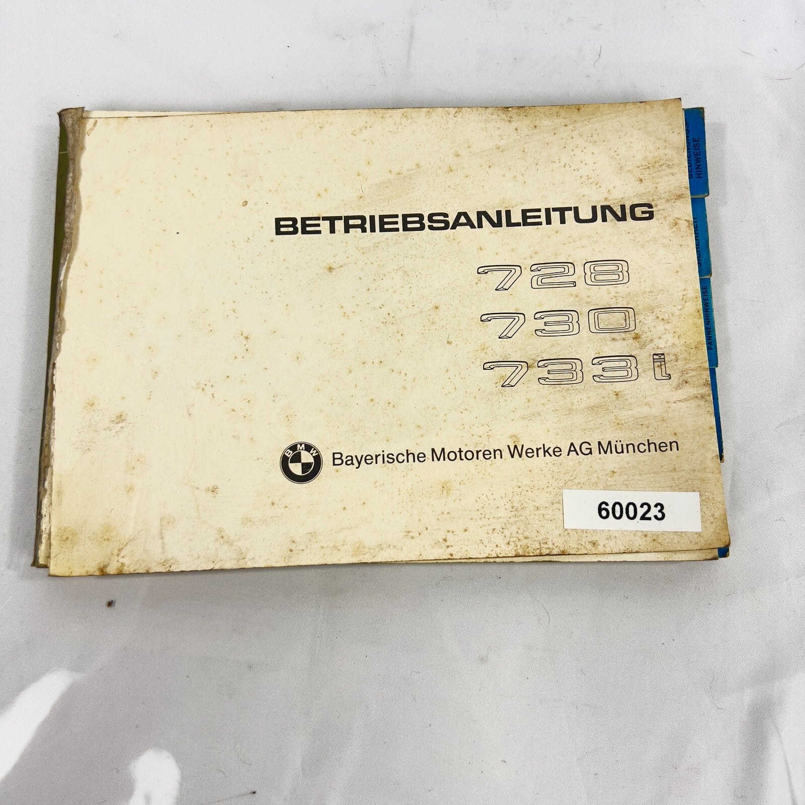 BMW 7er Betriebsanleitung Deutsch 728 730 733i – Bild 1