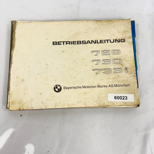 BMW 7er Betriebsanleitung 728 730 733i – Bild 1
