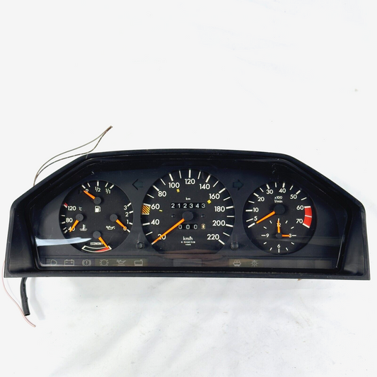 Velocímetro W124 230E 230CE 220kmh ECO Gasolina Cuadro de instrumentos A12454...