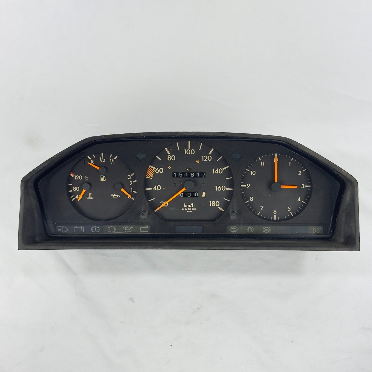 Mercedes W124 Tacho Kombiinstrument E200D 4 Gang 180kmh Diesel A12454260060