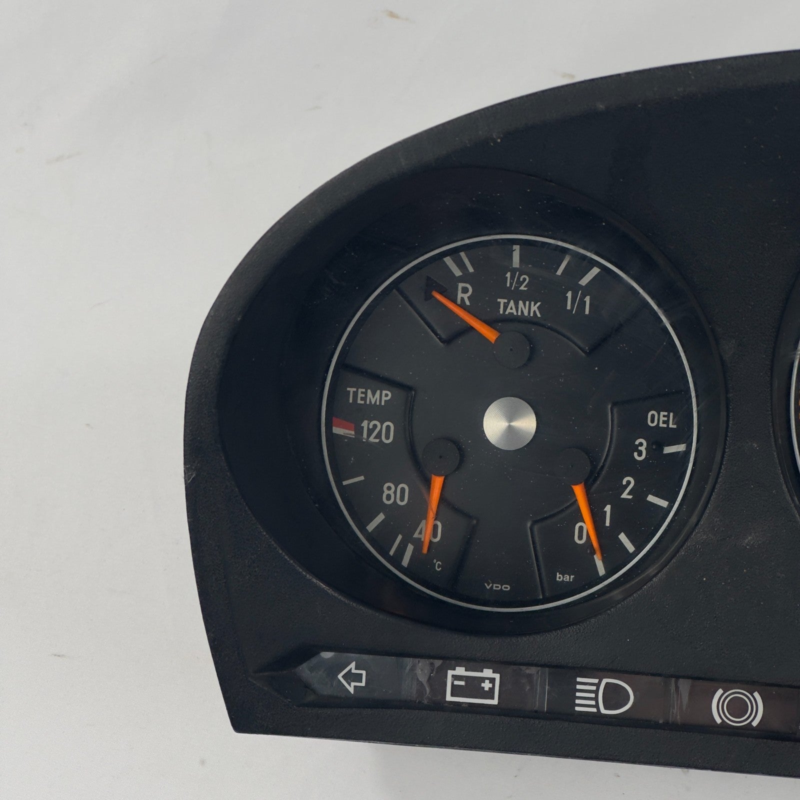 Mercedes W116 W107 Tacho Kombiinstrument Uhr Tankanzeige 240kmh VDO 11654228013