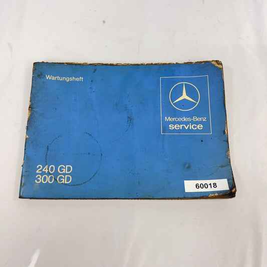 Mercedes W460 240 GD 300 GD Wartungsheft Gebaucht 4605841095