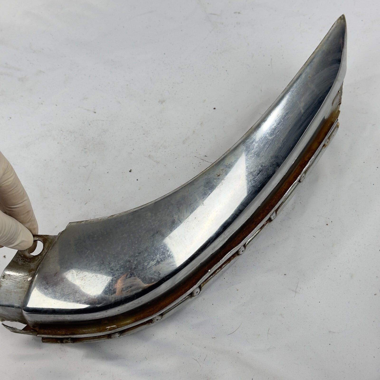 Stossfaenger Stossstange Links Vorne Chrom A1168800570 MercedesBenz W116 – Bild 2