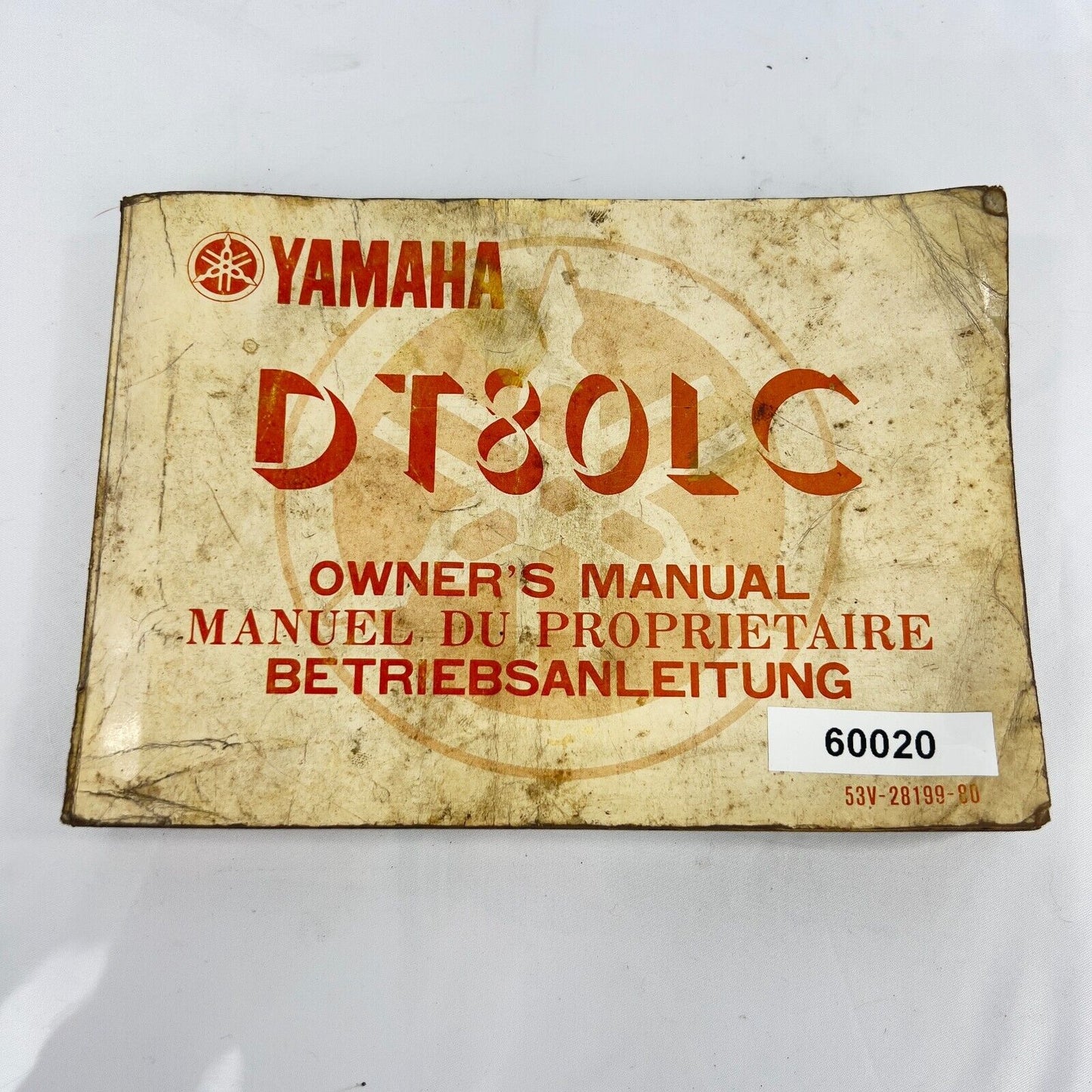 Yamaha DT 80 LC Betriebsnaleitung Owners's Manuel 53V-28199-80 1983