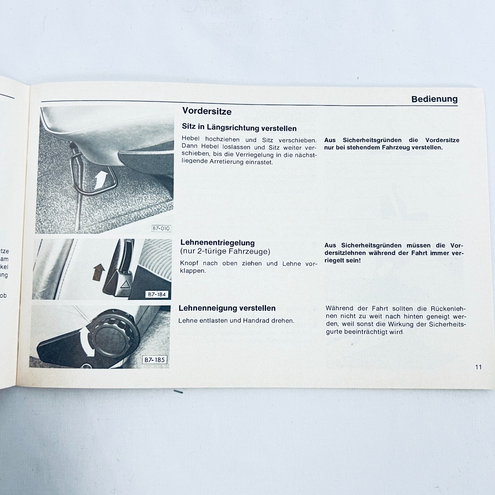 Volkswagen VW Golf Betriebsanleitung Deutsch 1976 Vergasermotor Dieselmotor – Bild 3