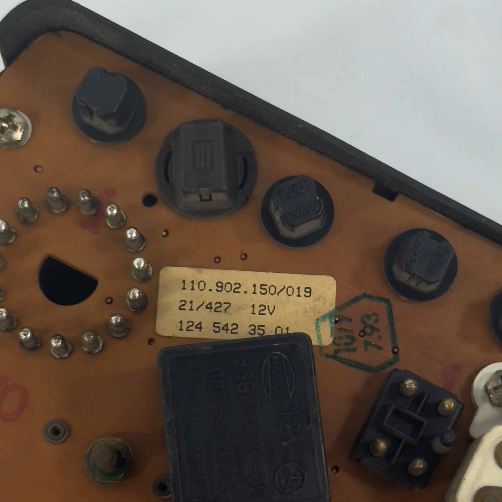 Mercedes W124 Tacho Kombiinstrument 250D E250D 250TD 5Gang 200kmh A12454280667