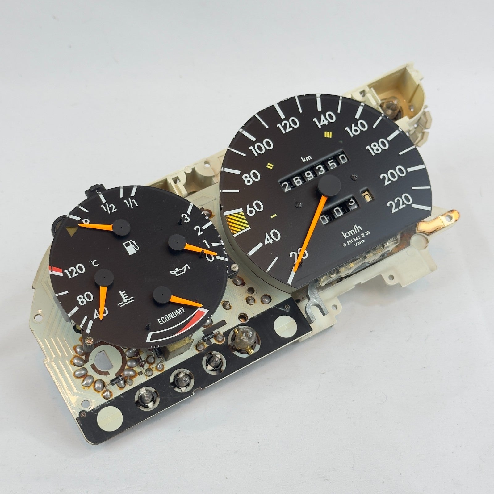 Mercedes W201 Tacho Tachometer Benzin 190 E 2.0 220kmh 5 Gang 20154212062