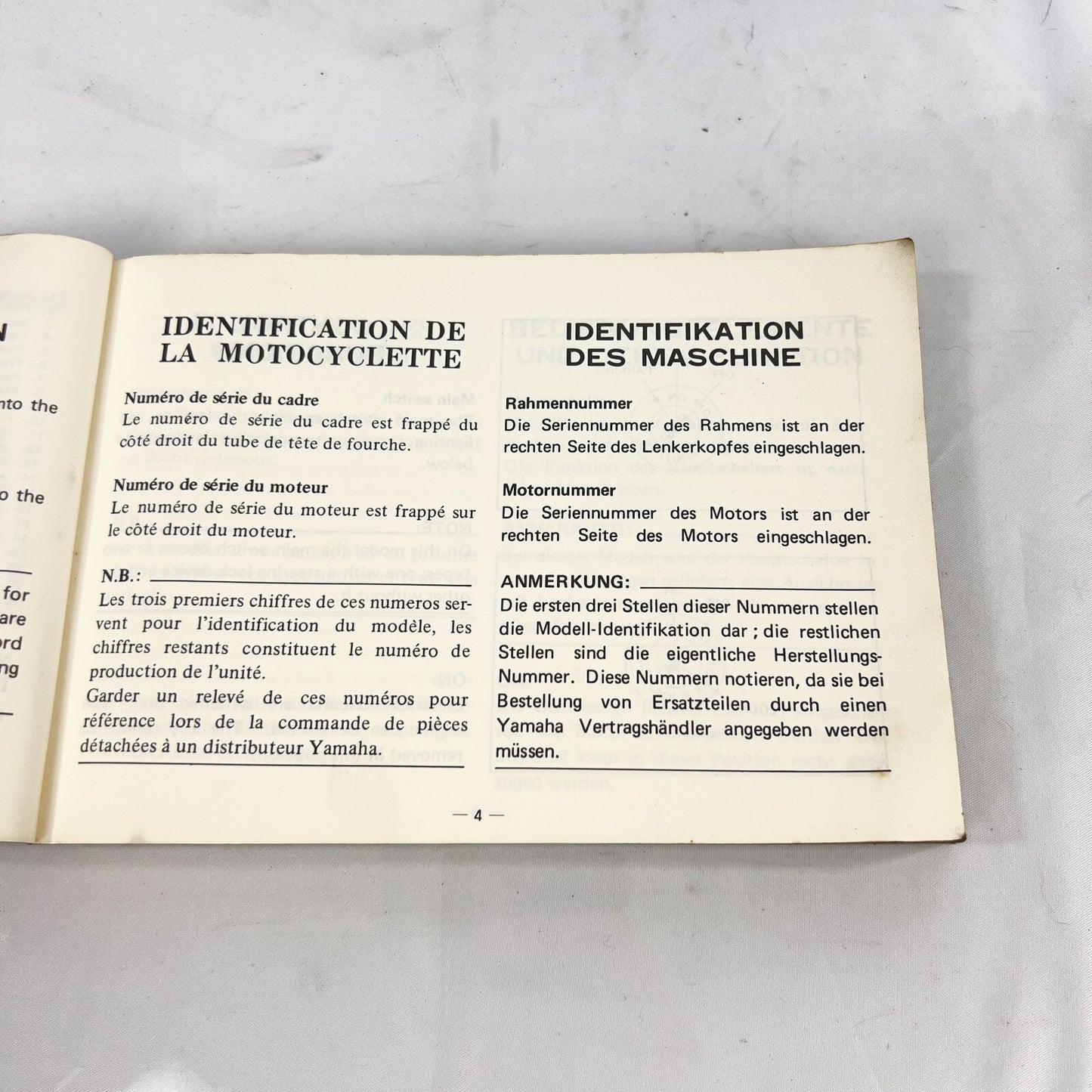Yamaha DT 80 LC Betriebsnaleitung Owners's Manuel 53V2819980 1983 – Bild 4