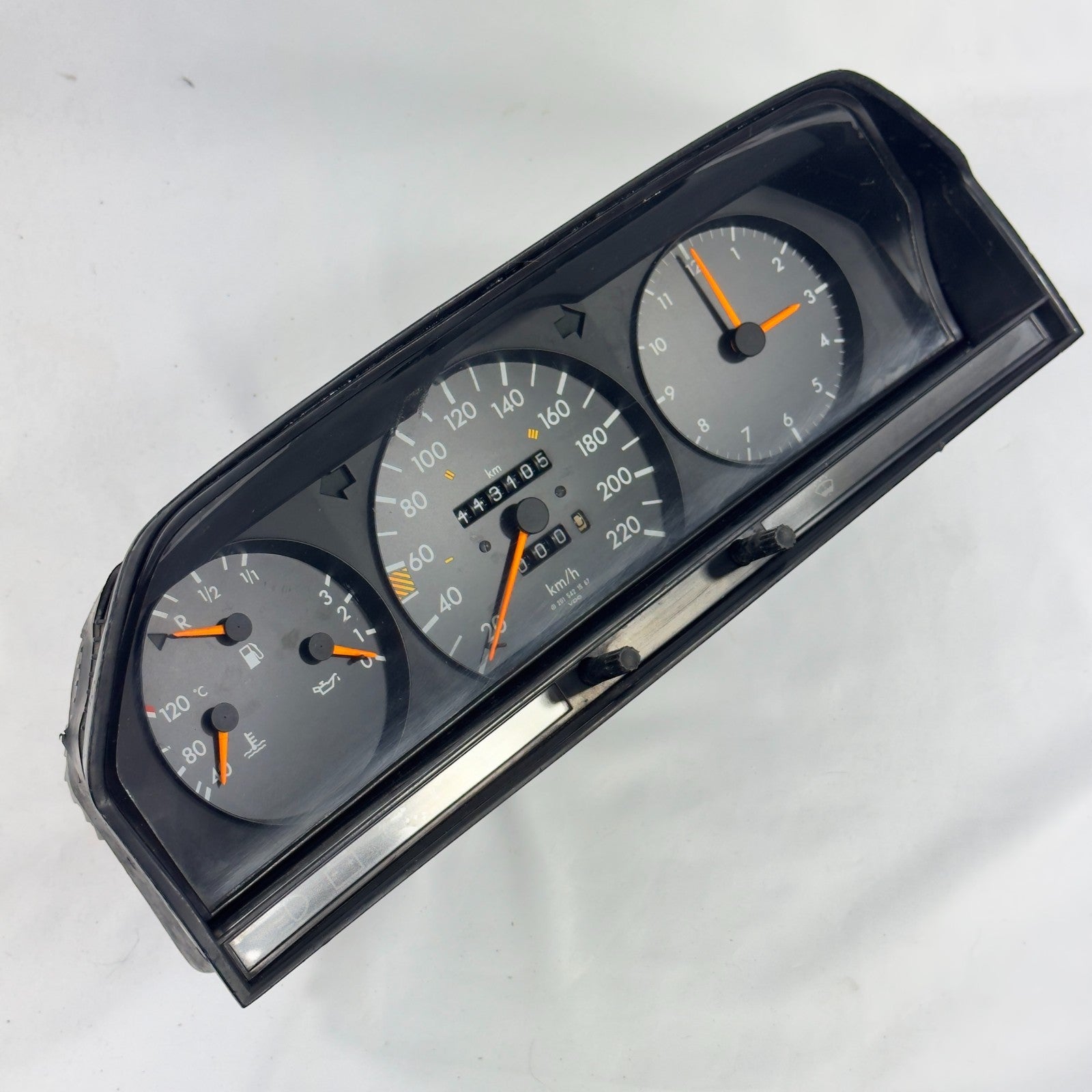 Mercedes W201 1.8E 2.0E 2.3E Tacho Kombiinstrument 220km/h ECO Uhr A20154215672