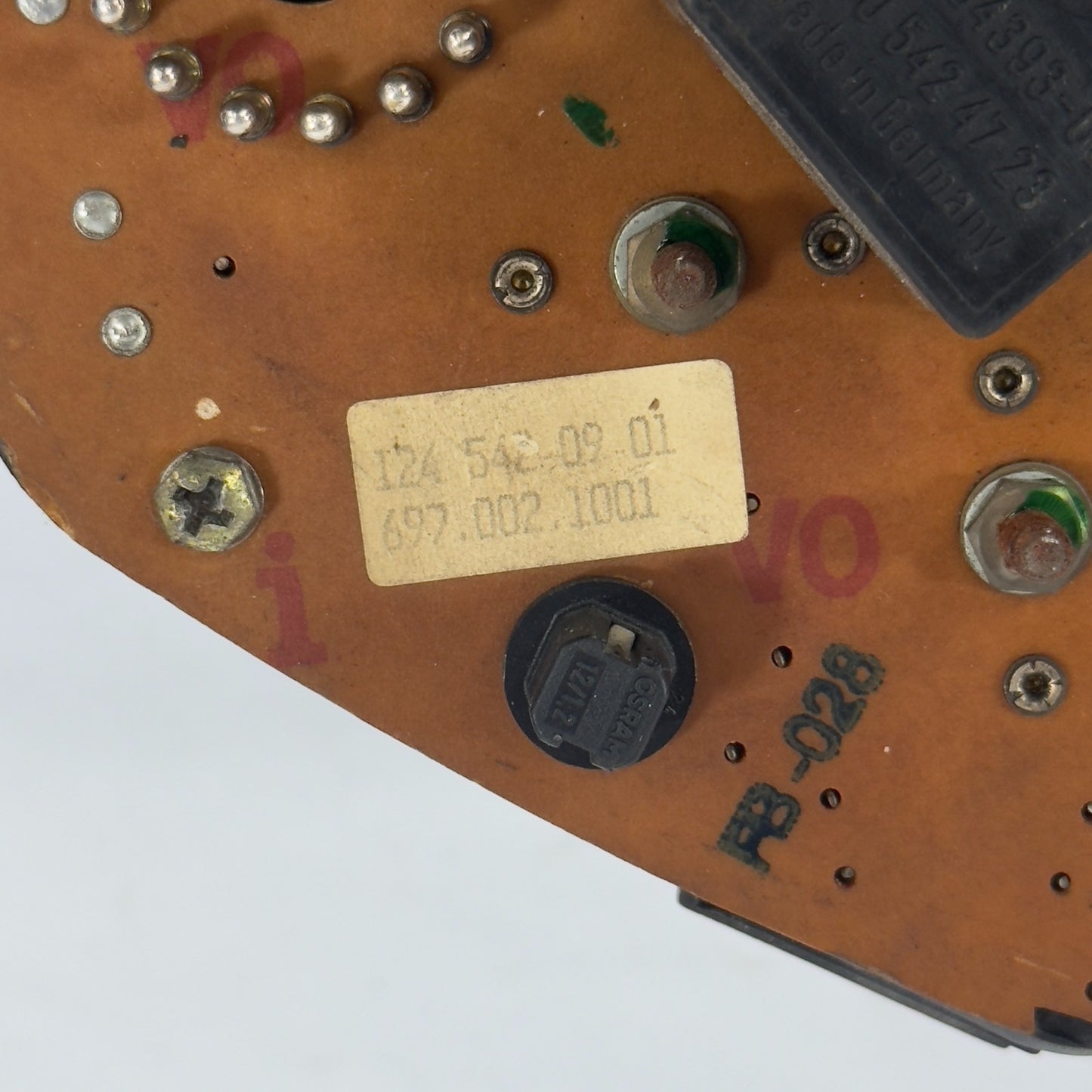 Mercedes W124 200D 200TD Tacho Kombiinstrument 180kmh Diesel A12454207669