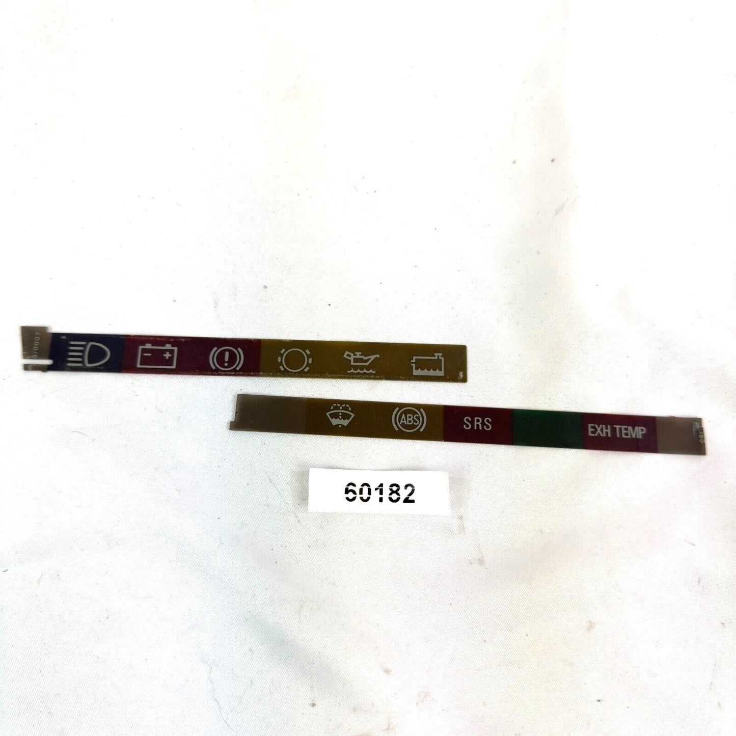 Symbolleiste Streifen Leiste Benzin Kombiinstrument SRS ABS EXH KI Mercedes W124 – Bild 2