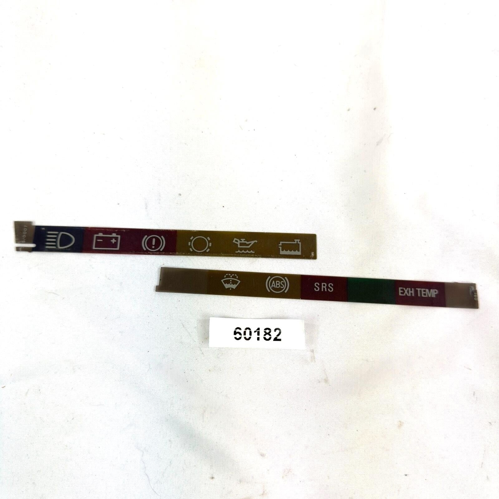 Symbolleiste Streifen Leiste Benzin Kombiinstrument SRS ABS EXH KI Mercedes W124 – Bild 2