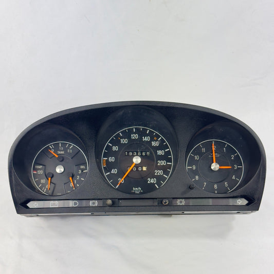 Mercedes W116 W107 Tacho Kombiinstrument Uhr Tankanzeige 240kmh VDO 10754207010