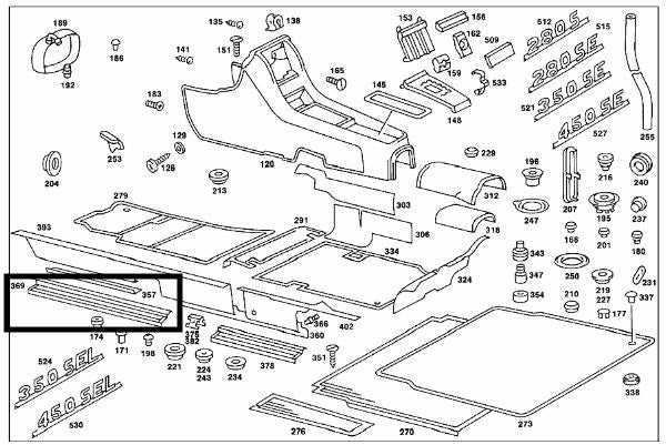 Mercedes Benz Schiene Einstiegsleisten Abdeckschiene Vorne Links A1166800135 – Bild 2