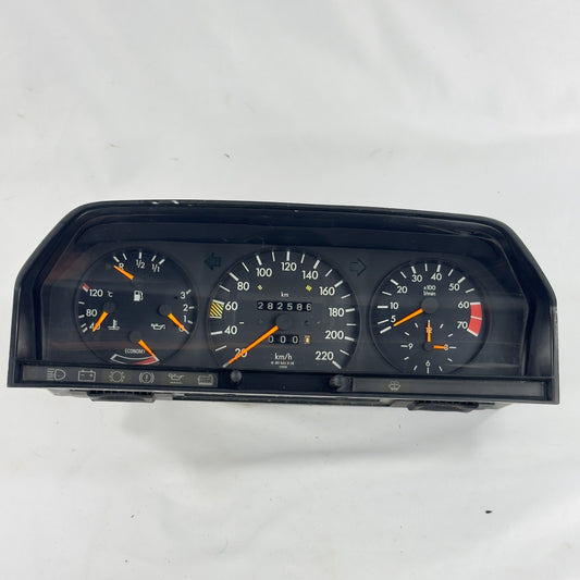 Mercedes W201 2.0E 2.3E Tacho Kombiinstrument 220km/h ECO Uhr A20154221060