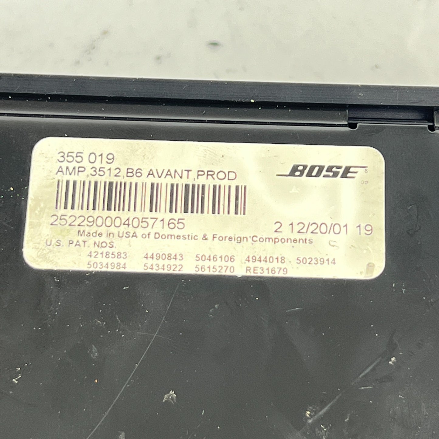 Bose Verstärker 8E9035382A Amplifier 3512 B6 Avant Prod Endstufe – Bild 9