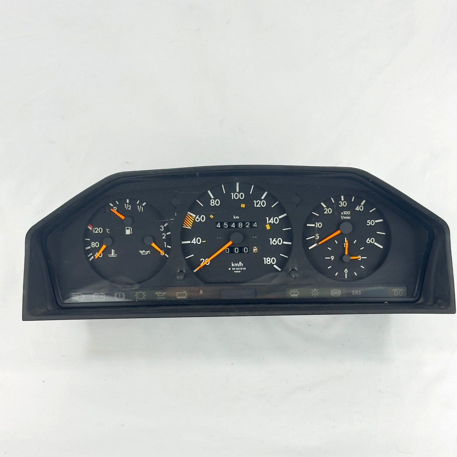 W124 Tachometer 180km/h aufbereitet A1245420766 – Bild 1
