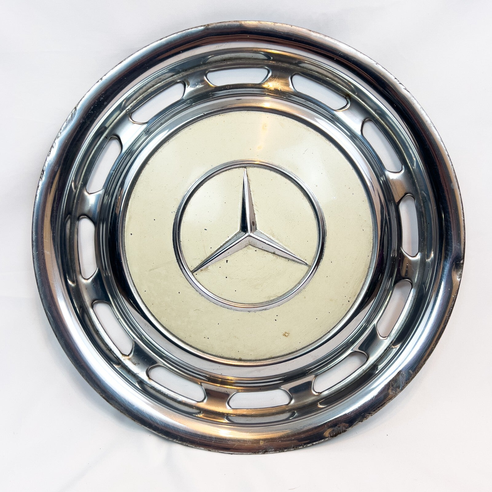 w110 W114 W115 W116 14 Zoll classic Radkappe metallic chrom Mercedes Oldimer – Bild 2