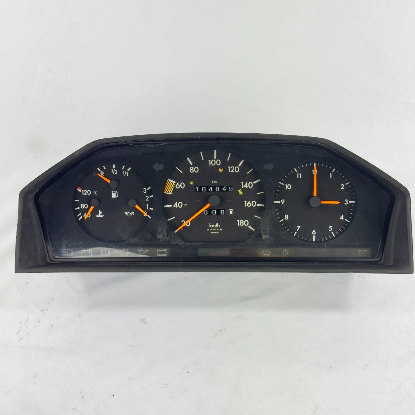 Mercedes W124 200D 200TD Tacho Kombiinstrument 180kmh Diesel A12454207660