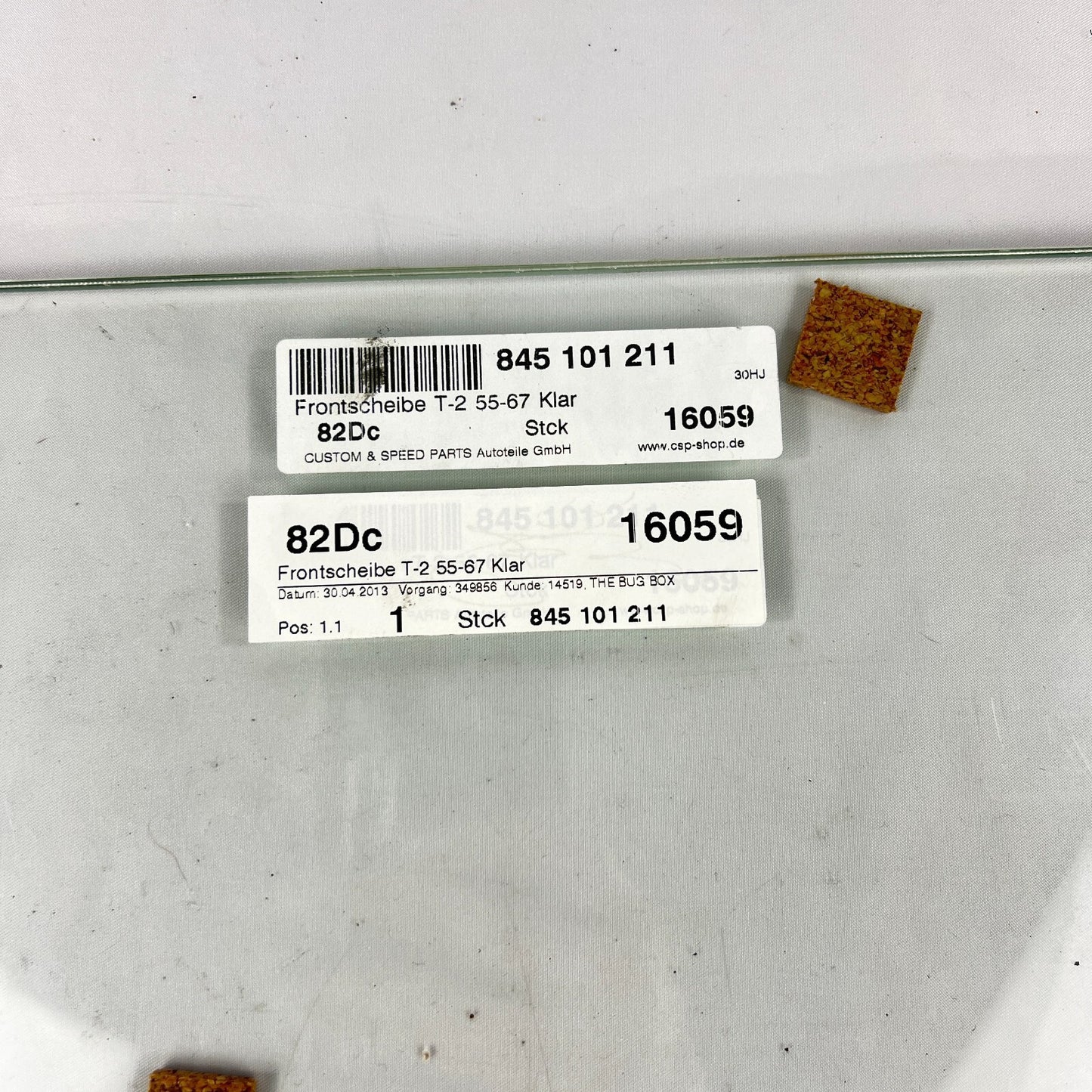 VW T1 Bus Frontscheibe passend für 03/55 bis 07/67 Glas – Bild 2