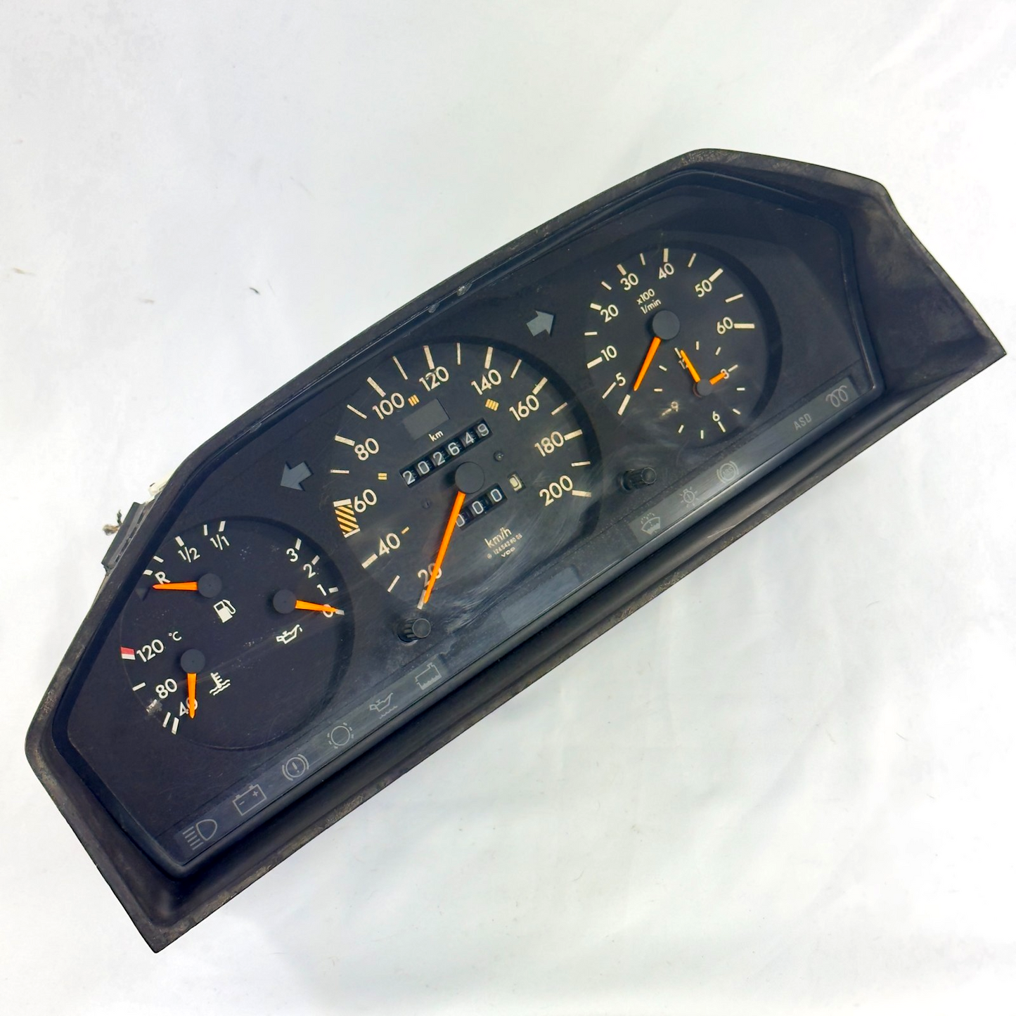 Mercedes W124 Tacho Kombiinstrument 250D E250D 250TD 5Gang 200kmh A12454280663