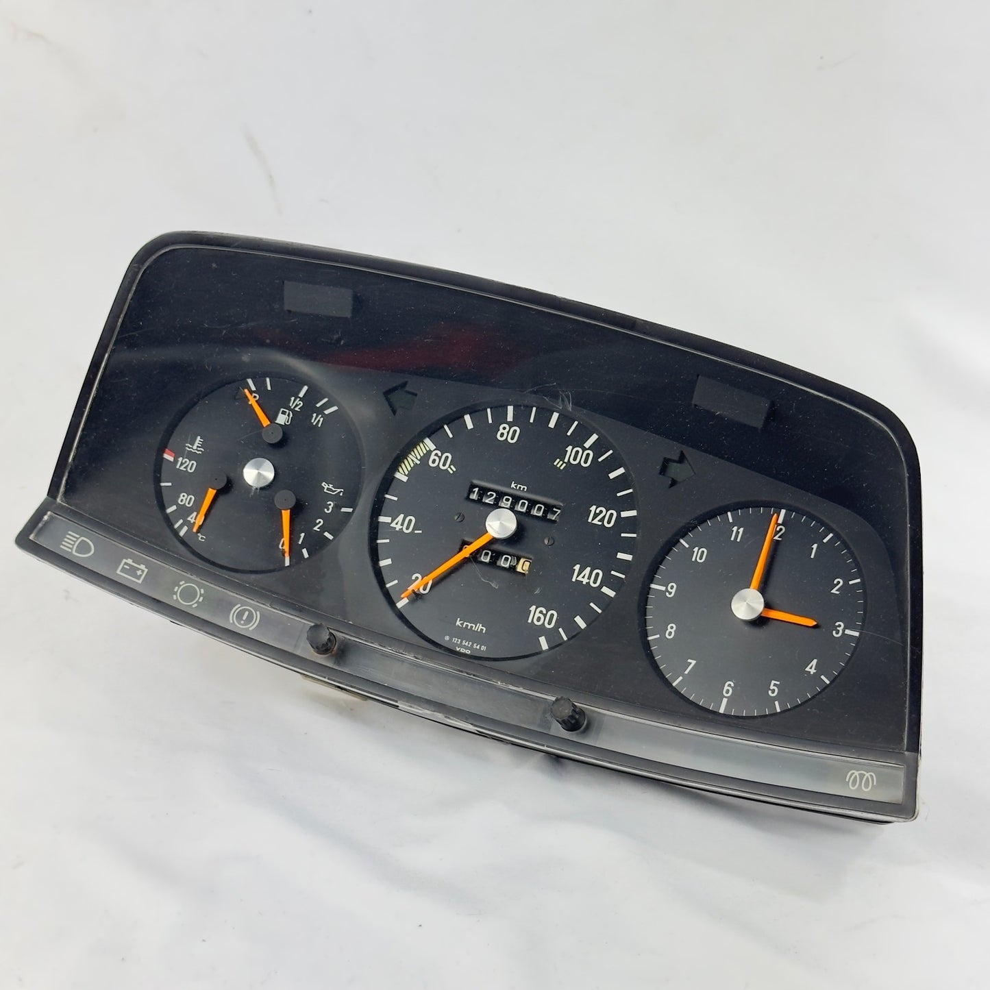 Mercedes W123 S123 T123 Tacho Kombiinstrument Diesel Uhr 160kmh 1235425401 – Bild 1