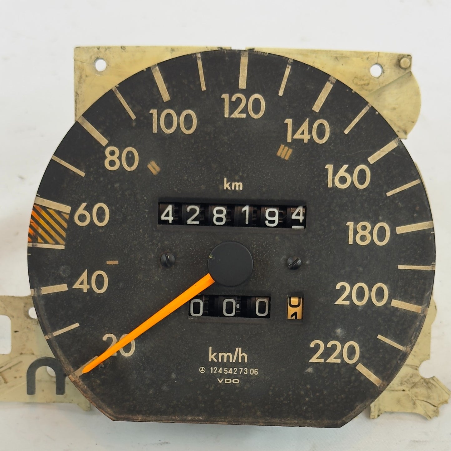 Mercedes W124 Tacho Tachometer 200 200E 230TE 4 Gang 220kmh A12454273060
