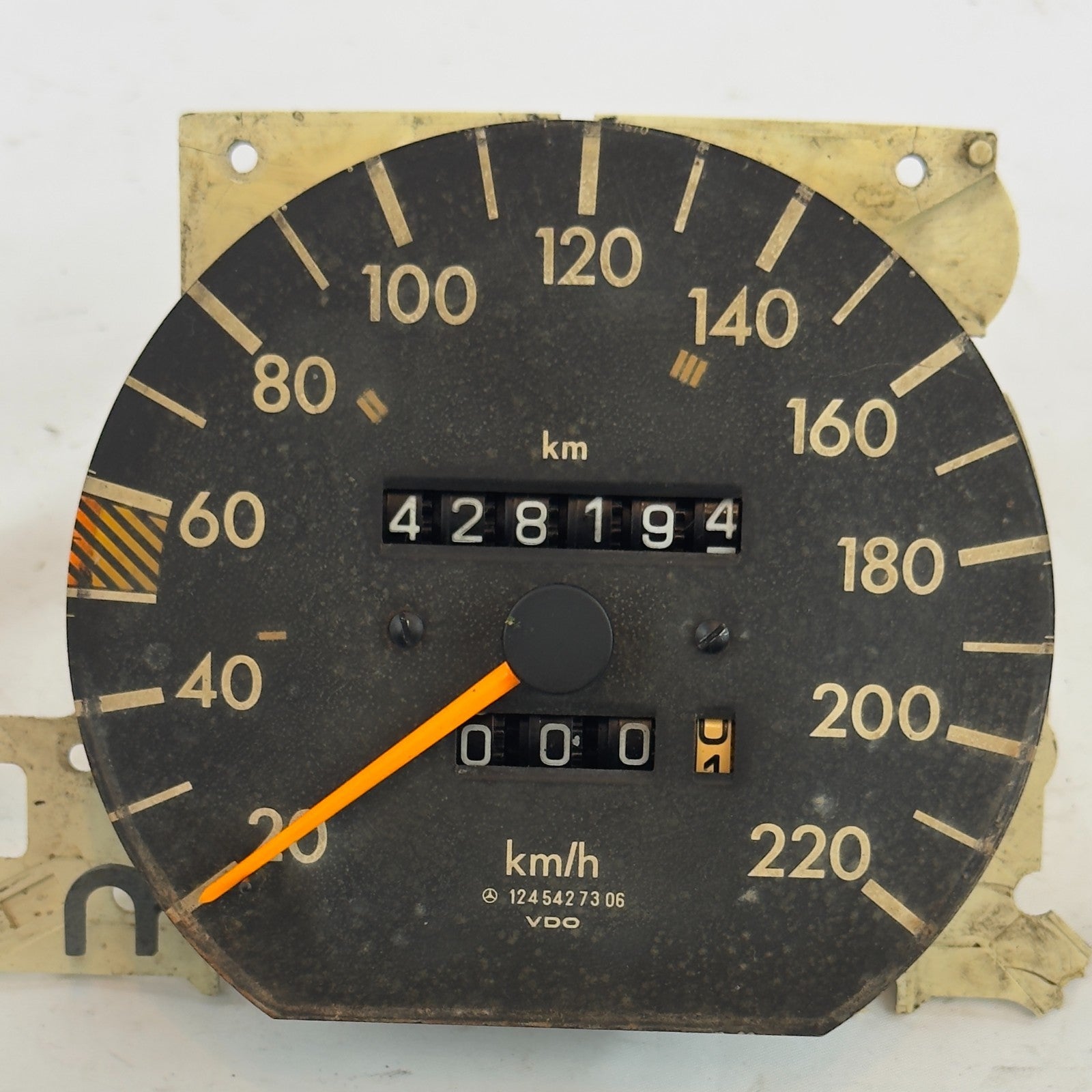 Mercedes W124 Tacho Tachometer 200 200E 230TE 4 Gang 220kmh A12454273060