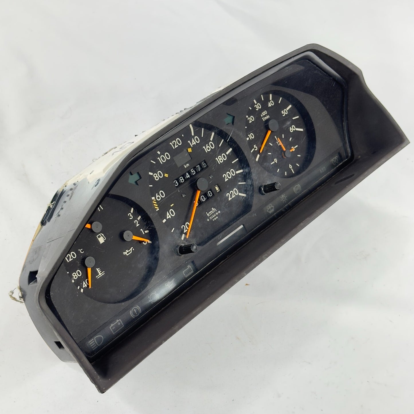Velocímetro W124 300D 220kmh ABS ASD Diesel Kombiinstrument A1245423066 Mercedes