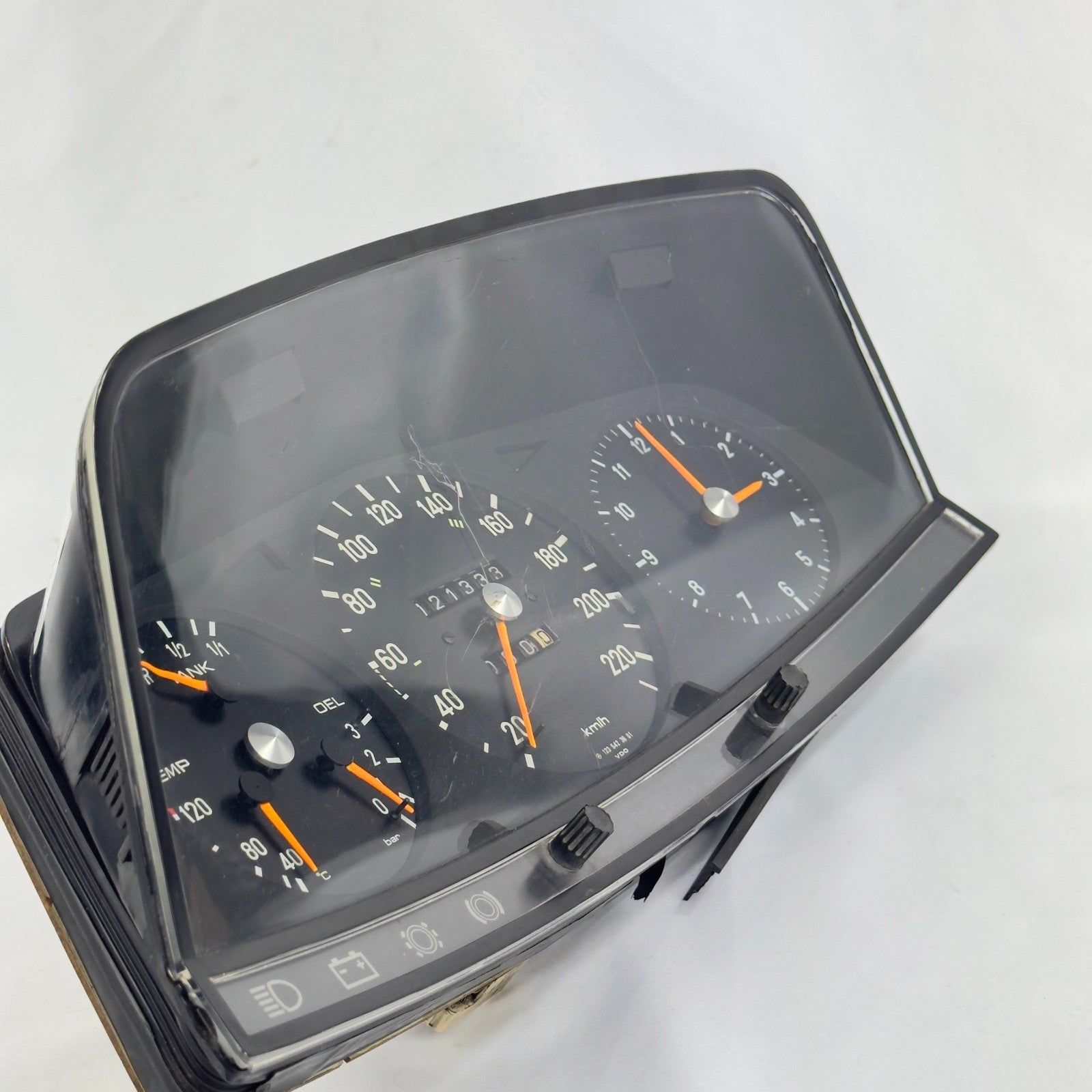 Mercedes W123 S123 T123 Tacho Kombiinstrument Uhr 220kmh VDO 12354236012