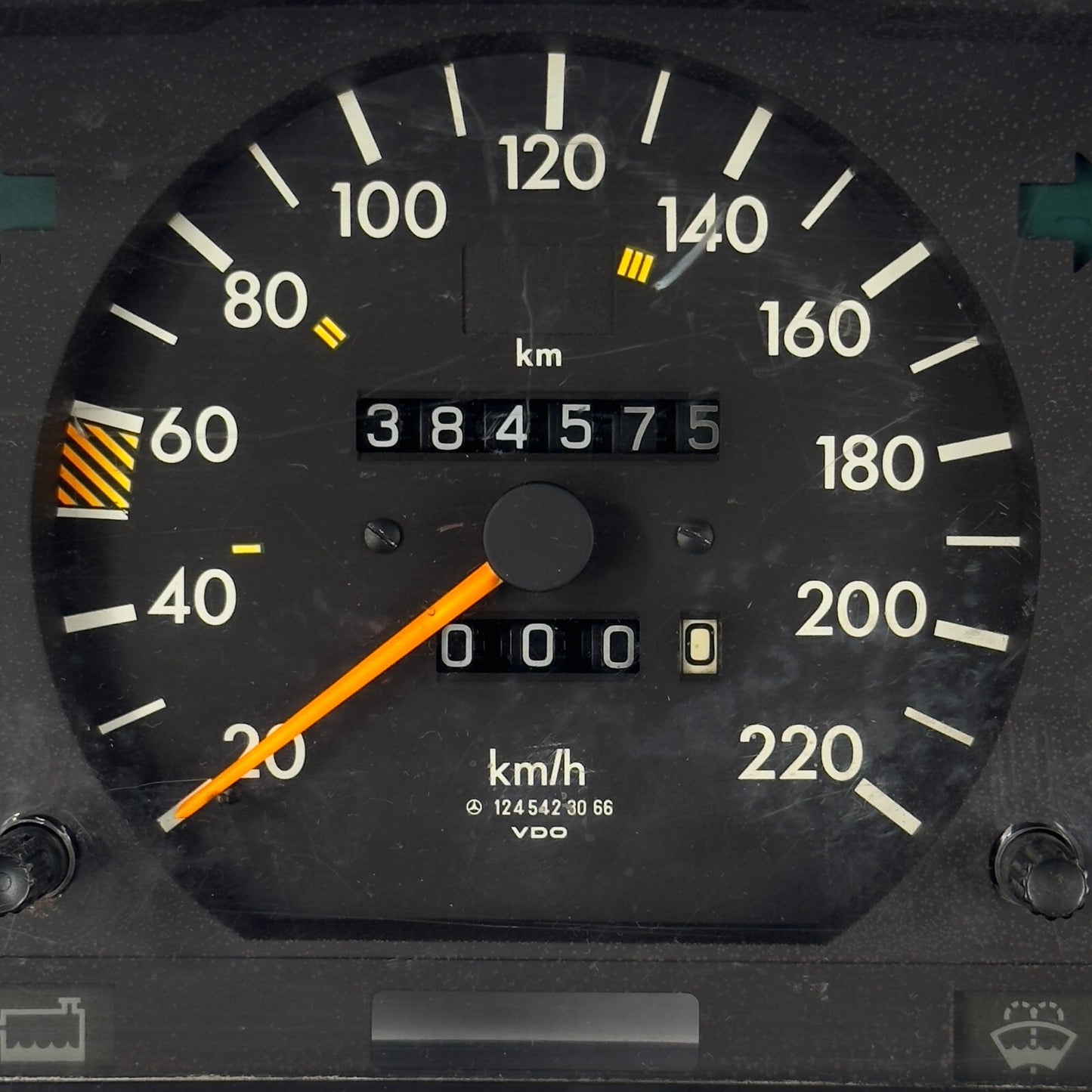 Velocímetro W124 300D 220kmh ABS ASD Diesel Kombiinstrument A1245423066 Mercedes